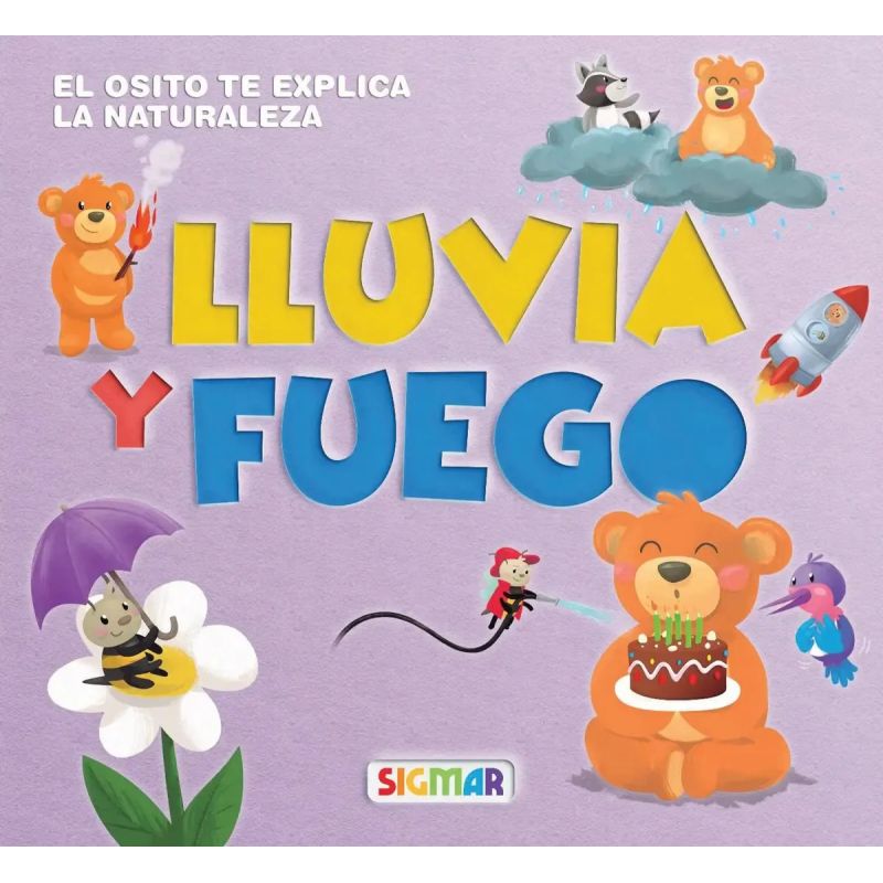 LLUVIA Y FUEGO - OSITO SABE - MAYUSCULA (Nuevo) - Miniatura 2