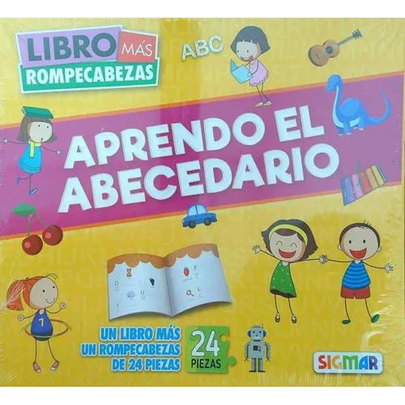 APRENDO EL ABECEDARIO - LIBRO + ROMPECABEZAS (Nuevo)