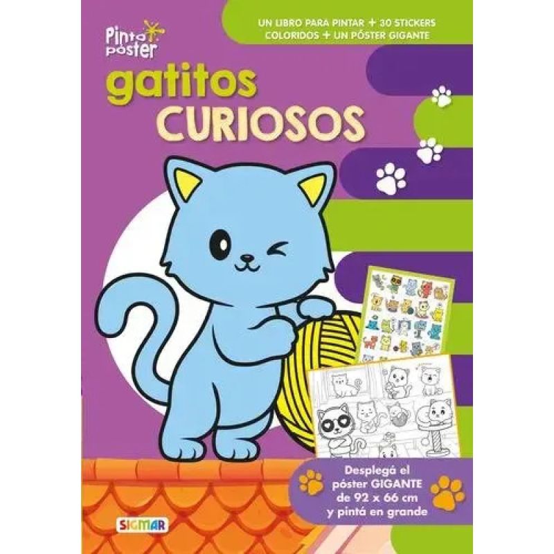GATITOS CURIOSOS - PINTO POSTER (Nuevo)