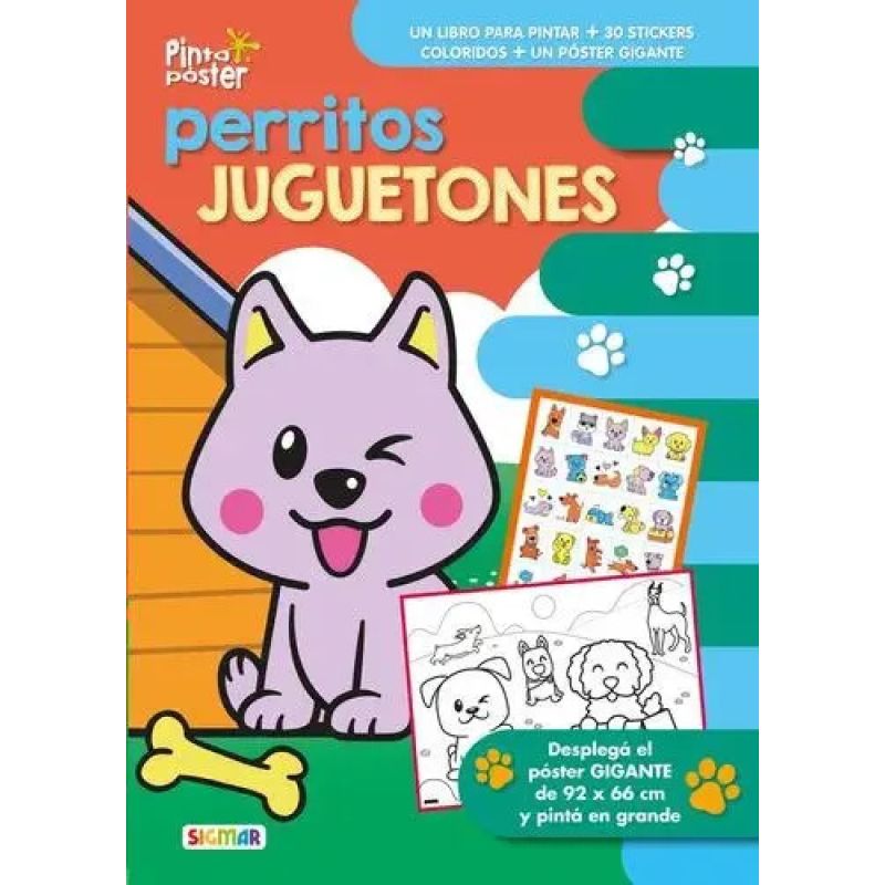 PERRITOS JUGUETONES - PINTO POSTER (Nuevo)