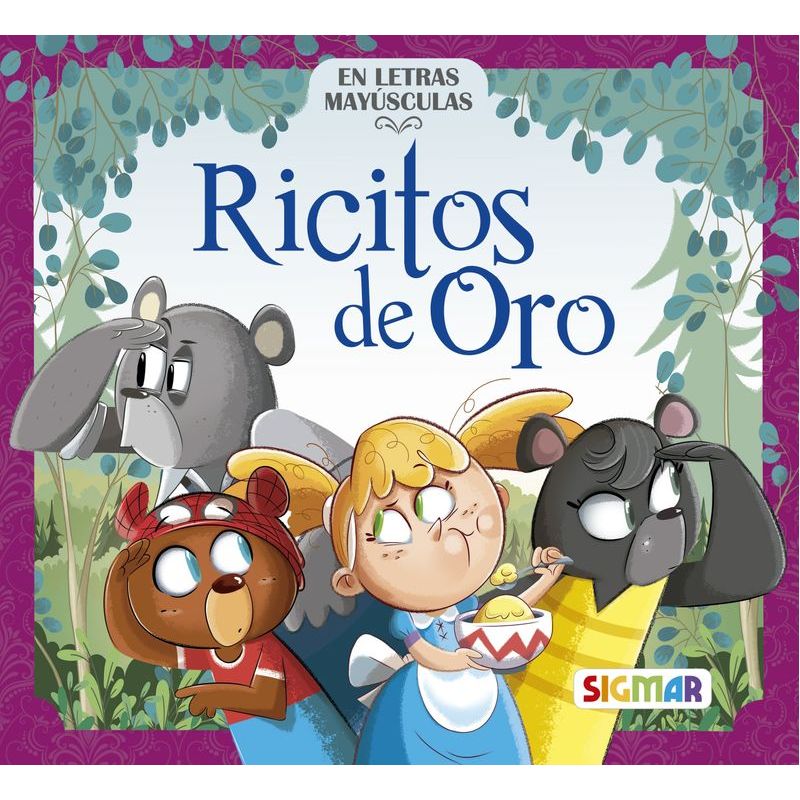 RICITOS DE ORO - CUENTOS ENCANTADOS - IMPRENTA MAYUSCULA (Nuevo)
