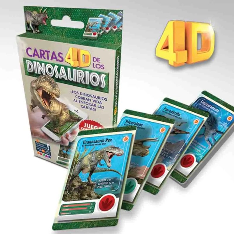 CARTAS 4D DE LOS DINOSAURIOS (Nuevo) - Miniatura 2