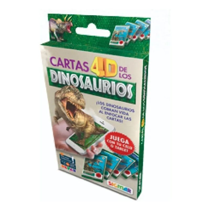 CARTAS 4D DE LOS DINOSAURIOS (Nuevo)