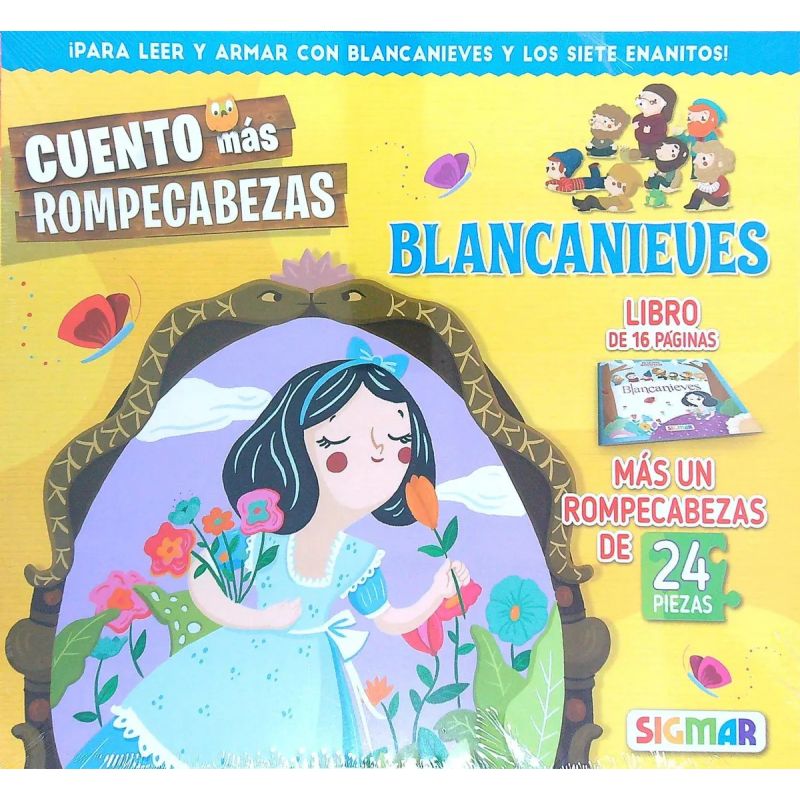 BLANCANIEVES - CUENTO MAS ROMPECABEZAS (MAYUSCULA) (Nuevo)
