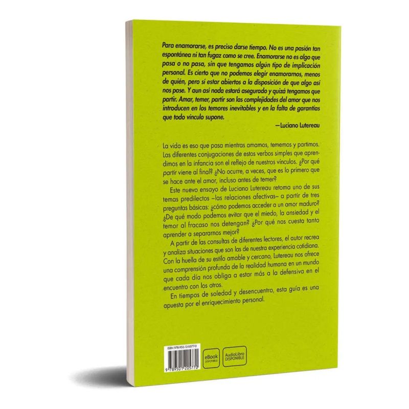 AMAR, TEMER, PARTIR - UNA GUIA PARA LAS RELACIONES AFECTIVAS ACTUALES (Nuevo) - Miniatura 3