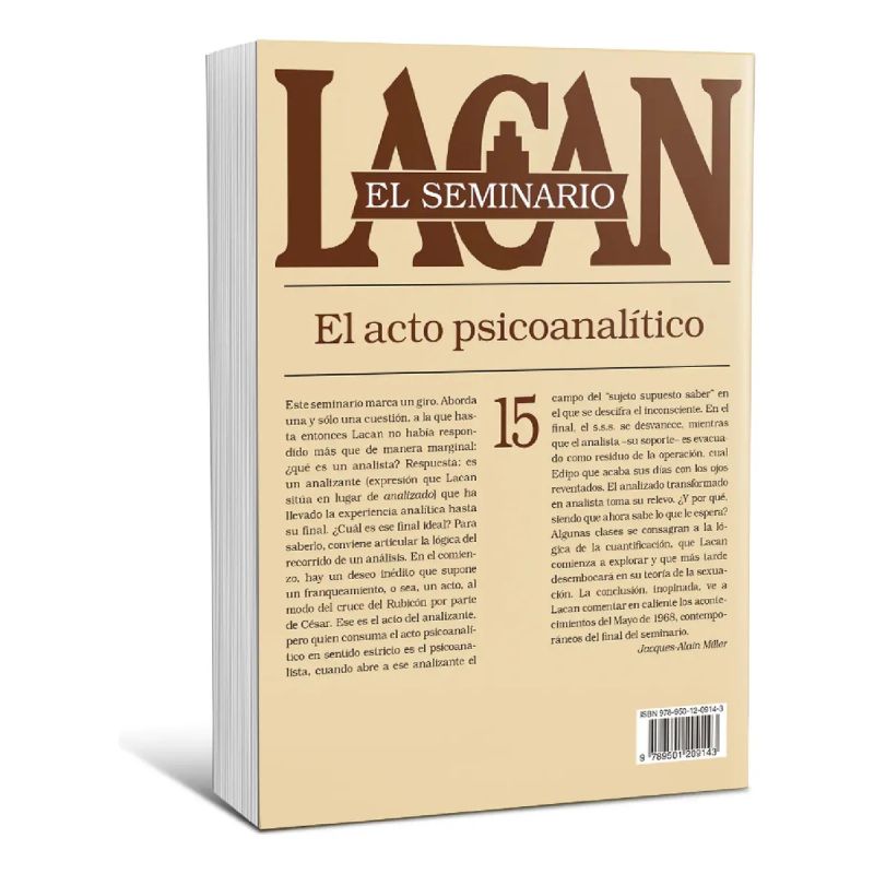 SEMINARIO 15 - EL ACTO PSICOANALITICO (Nuevo) - Miniatura 5