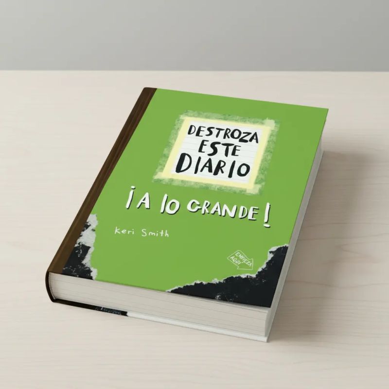 DESTROZA ESTE DIARIO - A LO GRANDE - VERDE FLUO (Nuevo)