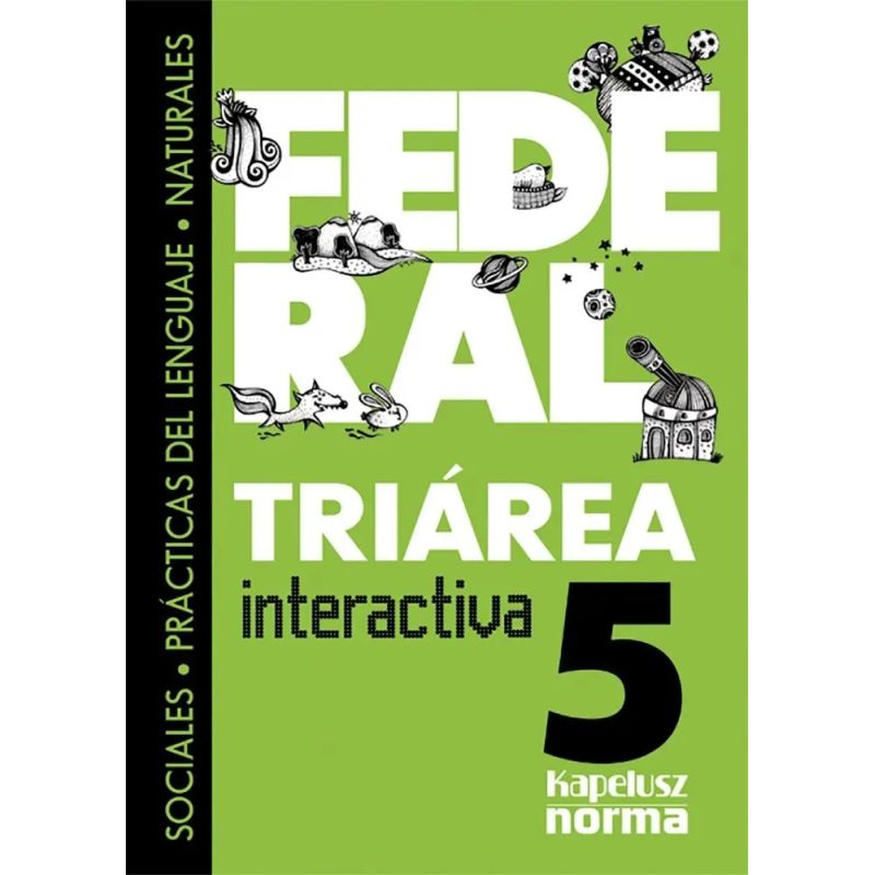TRIAREA INTERACTIVA 5 FEDERAL - SOCIALES/LENGUA/NATURALES (Nuevo)