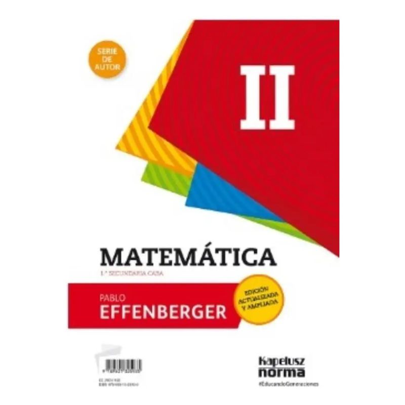 MATEMATICA II (1º SEC CABA) - SERIE DE AUTOR (Nuevo)