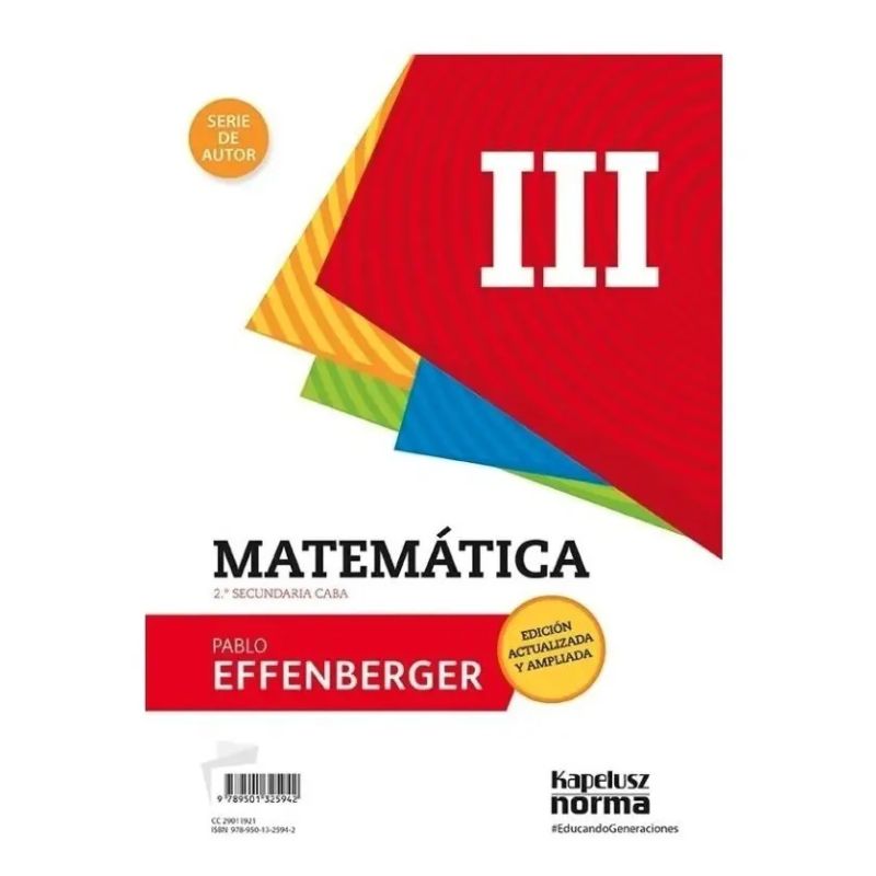 MATEMATICA III (2º SEC CABA) - SERIE DE AUTOR (Nuevo) - Miniatura 2