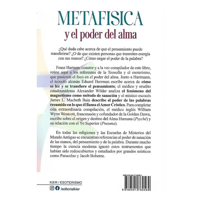 METAFISICA Y EL PODER DEL ALMA - LA SANACION A TRAVES DEL PENSAMIENTO Y LA PALABRA (Nuevo) - Miniatura 2