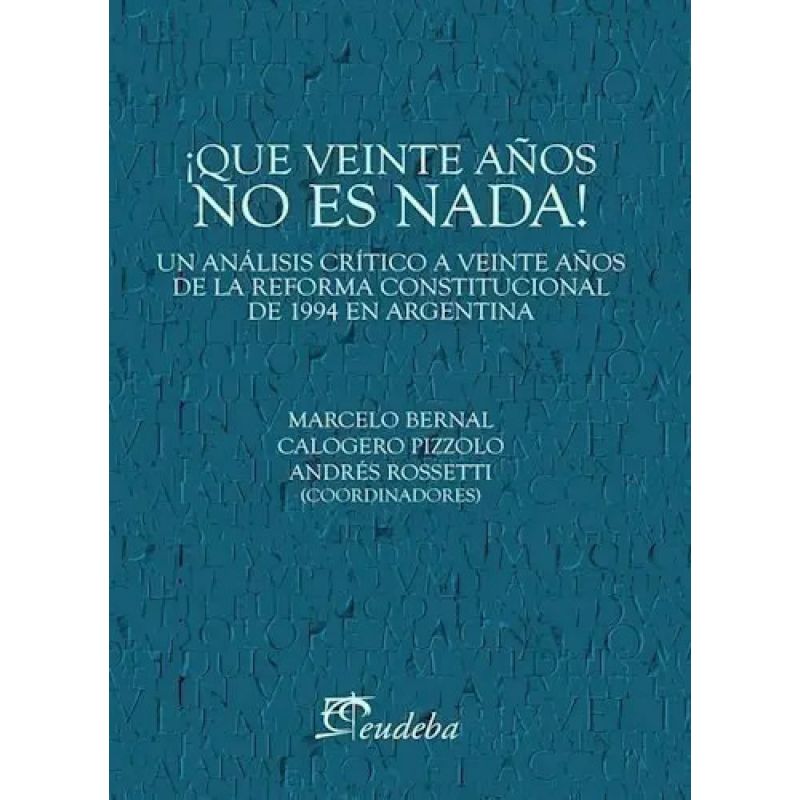 QUE VEINTE AÑOS NO ES NADA! (Nuevo)