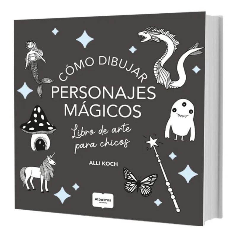 COMO DIBUJAR PERSONAJES MAGICOS - LIBRO DE ARTE PARA CHICOS (Nuevo)
