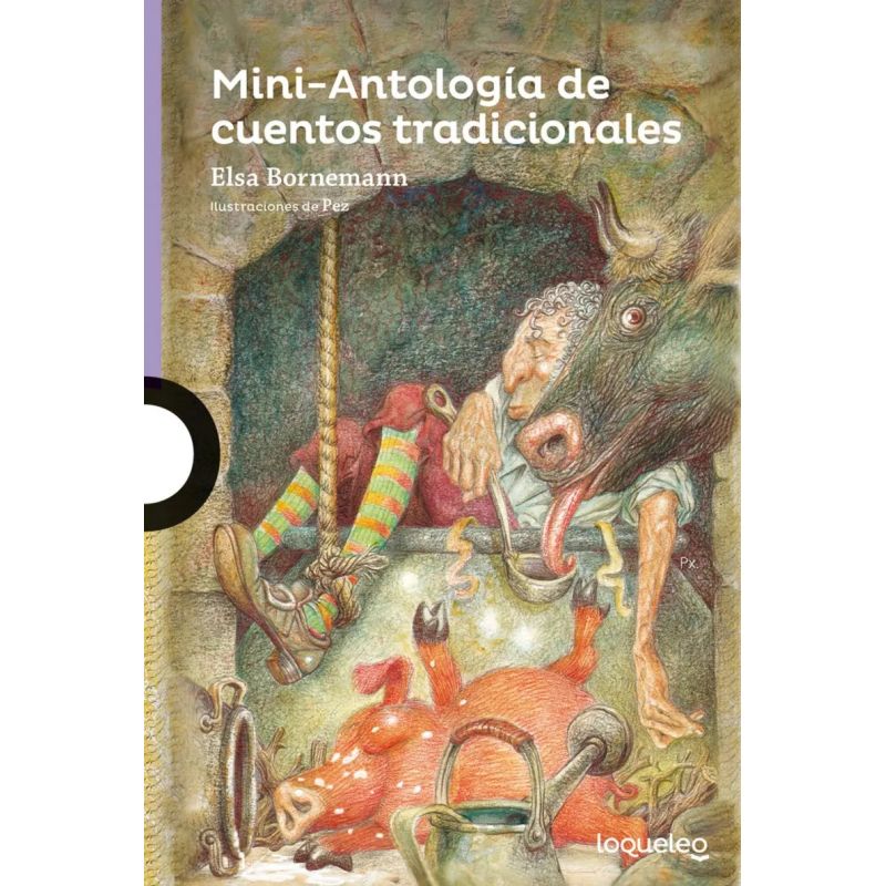 MINI ANTOLOGIA DE CUENTOS TRADICIONALES - LOQUELEO MORADA (Nuevo)