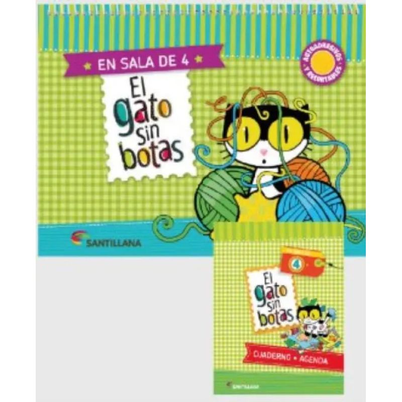 GATO SIN BOTAS EN SALA DE 4, EL - LIBRO + CUADERNO + AGENDA (Nuevo)