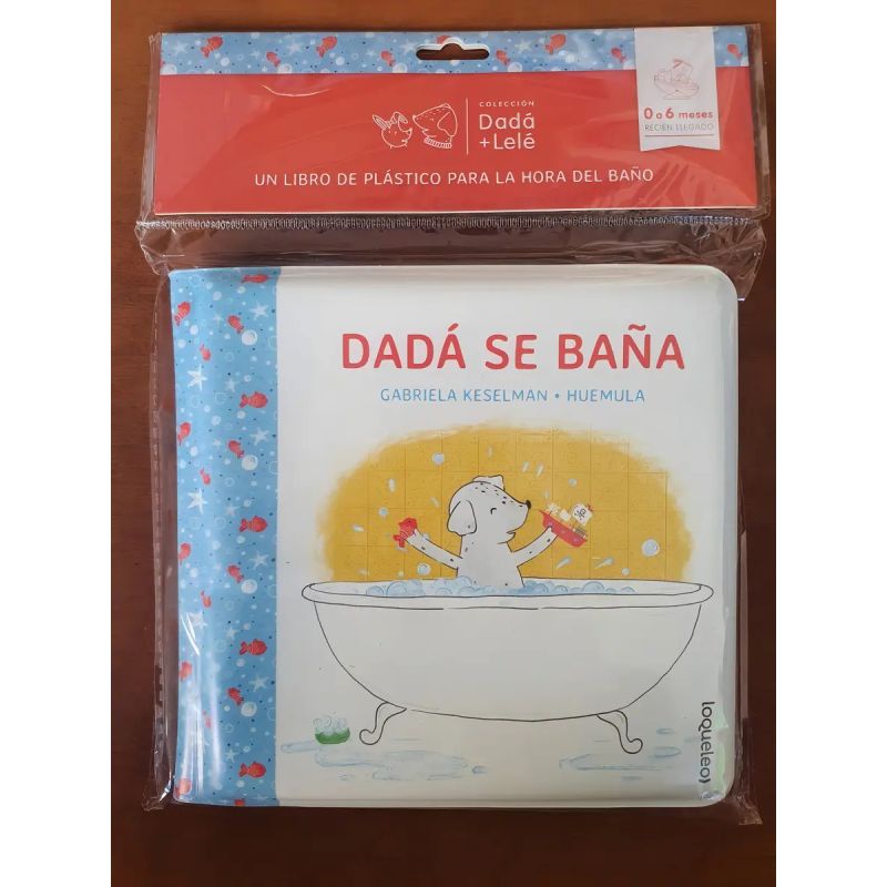 DADA SE BAÑA - DADA + LELE - LIBRO DE PLASTICO PARA LA HORA DEL BAÑO (Nuevo)