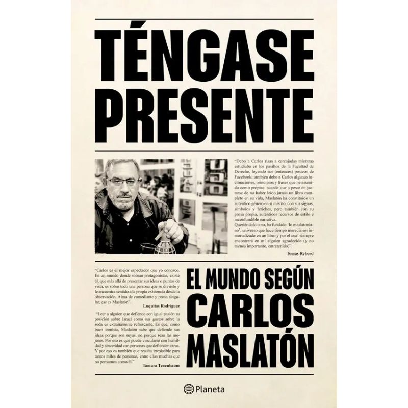 TENGASE PRESENTE - EL MUNDO SEGUN CARLOS MASLATON (Nuevo) - Miniatura 3