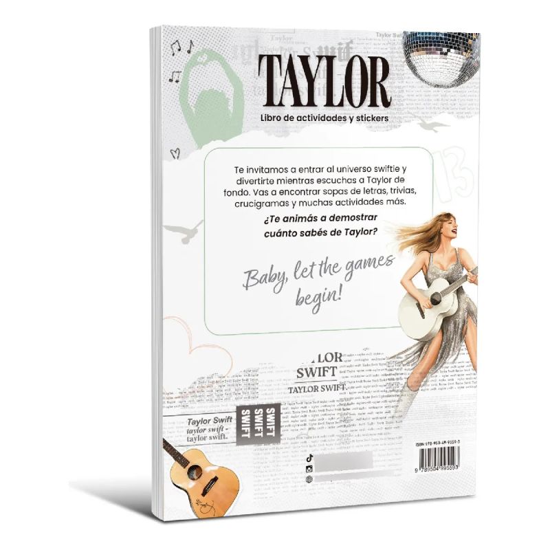 TAYLOR SWIFT - LIBRO DE ACTIVIDADES Y STICKERS (Nuevo) - Miniatura 3