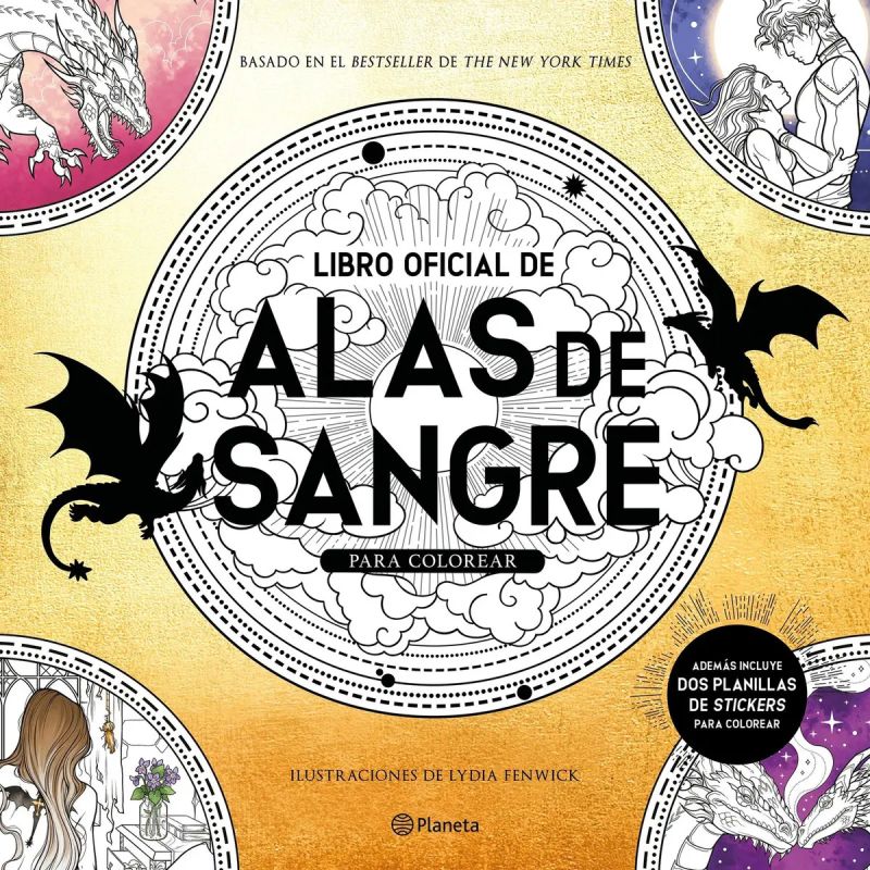 LIBRO OFICIAL DE ALAS DE SANGRE PARA COLOREAR (Nuevo)