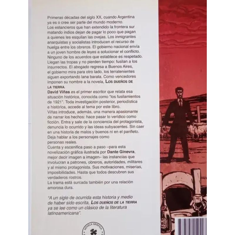 DUEÑOS DE LA TIERRA, LOS - DE DAVID VIÑAS (ADAPTACION A NOVELA GRAFICA) (Nuevo) - Miniatura 2