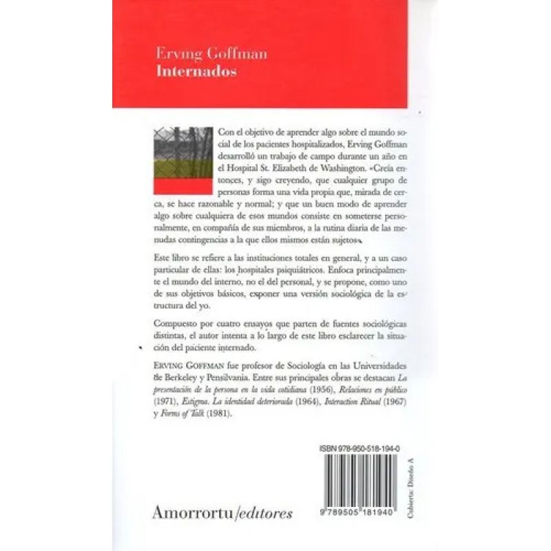 INTERNADOS - ENSAYOS SOBRE LA SITUACION SOCIAL DE LOS ENFERMOS MENTALES (Nuevo) - Miniatura 2