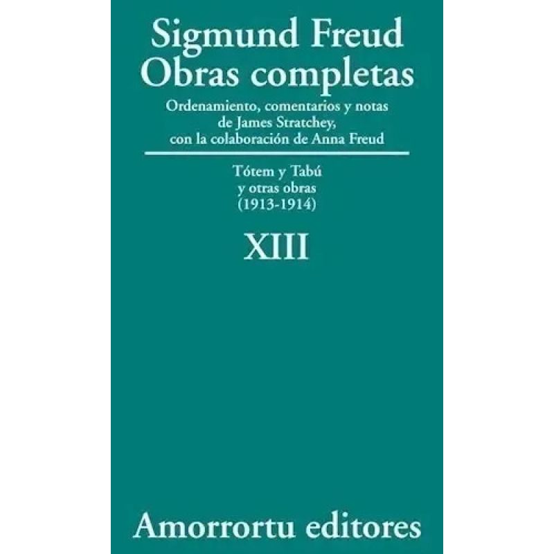 OBRAS COMPLETAS DE FREUD T.13 - TOTEM , TABU Y OTRAS OBRAS (1913-1914) (Nuevo) - Miniatura 2