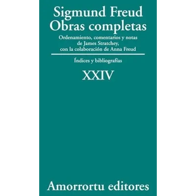 OBRAS COMPLETAS DE FREUD T.24 - INDICE Y BIOGRAFIAS (Nuevo)