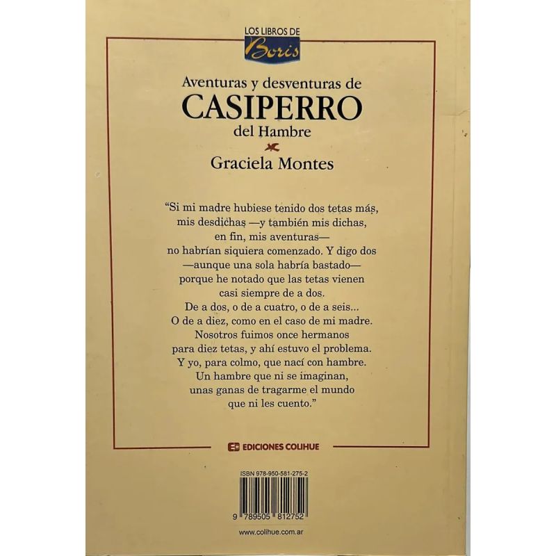 AVENTURAS Y DESVENTURAS DE CASIPERRO DEL HAMBRE - LOS LIBROS DE BORIS (Nuevo) - Miniatura 2