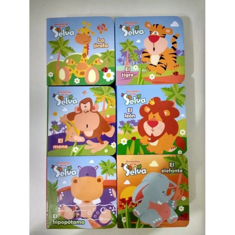 ANIMALITOS EN LA SELVA - 6 MINI LIBROS - MI CAJA DE CUENTOS (Nuevo) - Miniatura 4