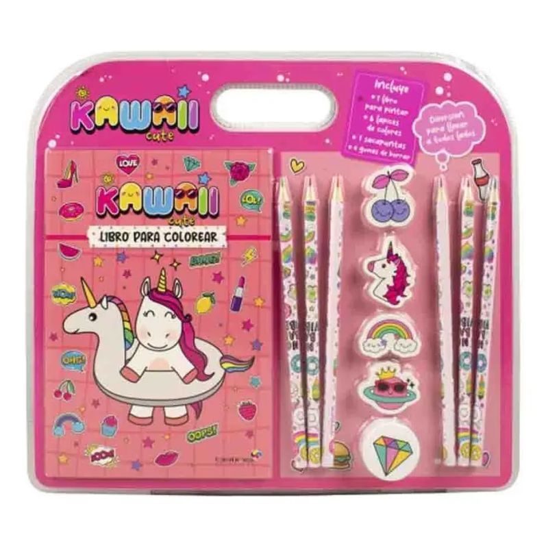 KAWAII CUTE - LIBRO PARA COLOREAR (Nuevo)