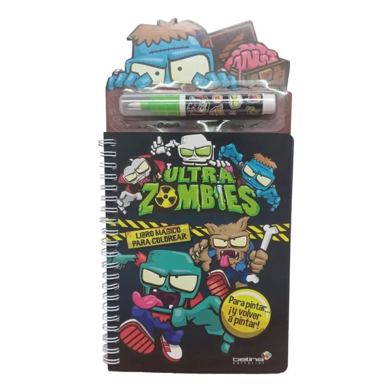 ULTRA ZOMBIE RAYBOLT - LIBRO MAGICO PARA PINTAR Y VOLVER A PINTAR (Nuevo)