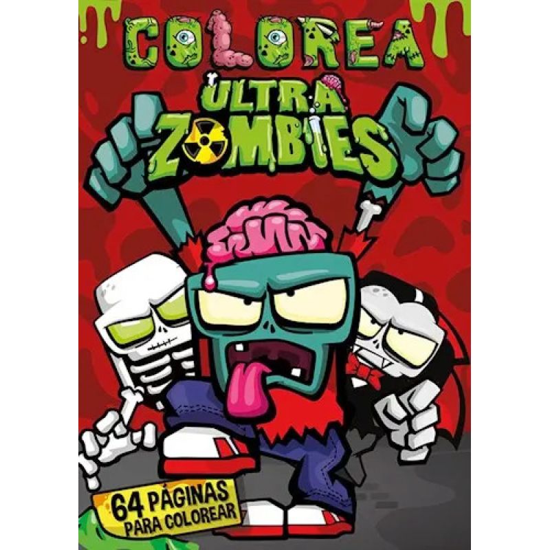 COLOREA - ULTRA ZOMBIES - TAPA ROJA (Nuevo)