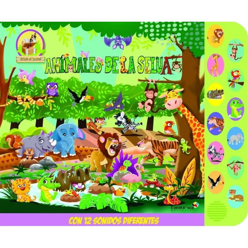 ANIMALES DE LA SELVA - TESORO DE SONIDOS (Nuevo) - Miniatura 3
