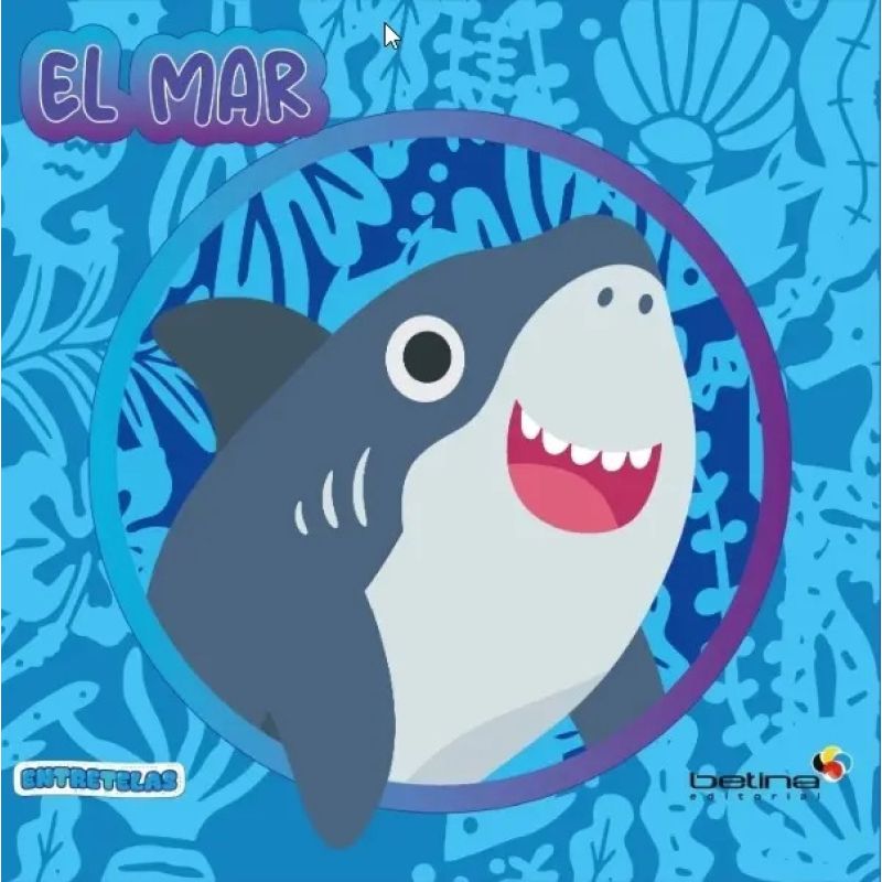 ENTRETELAS - EL MAR - LIBRO DE TELA CON SONAJERO (Nuevo)