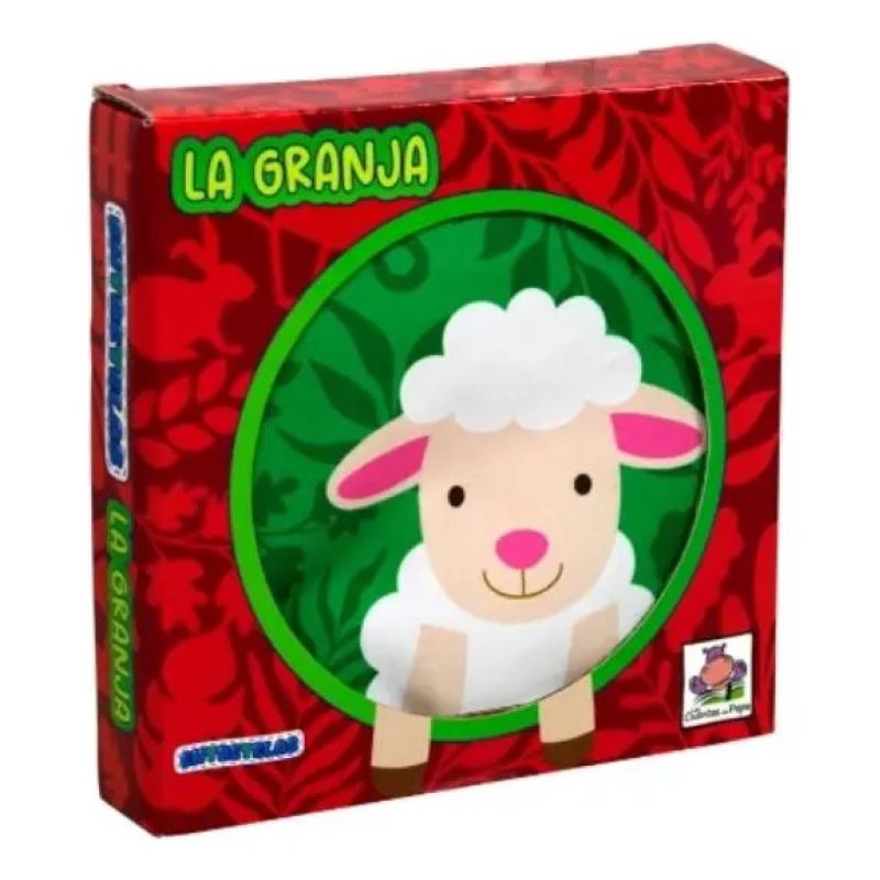 ENTRETELAS - LA GRANJA - LIBRO DE TELA CON SONAJERO (Nuevo)