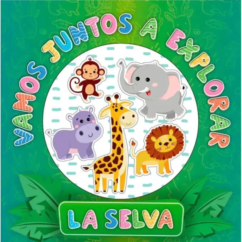 VAMOS JUNTOS A EXPLORAR LA SELVA - CON PIEZAS DE MADERA (Nuevo)