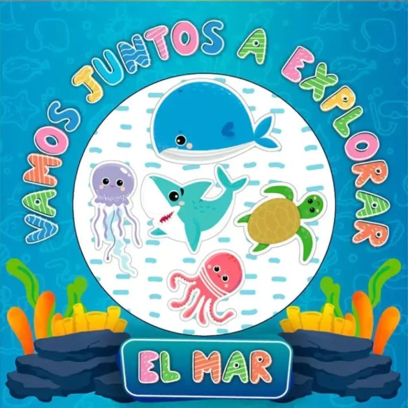VAMOS JUNTOS A EXPLORAR EL MAR - CON PIEZAS DE MADERA (Nuevo)