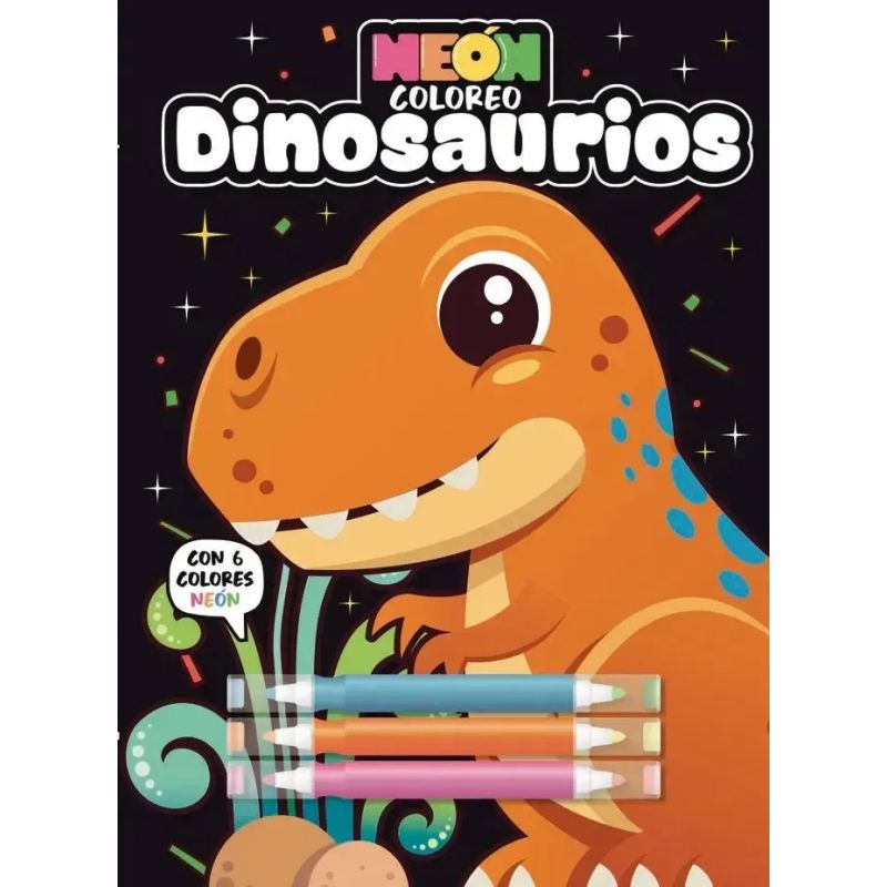 DINOSAURIOS - COLOREO NEON (Nuevo)