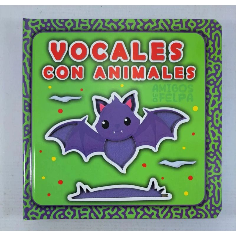 VOCALES CON ANIMALES - AMIGOS DE FELPA - CARTONE (Nuevo) - Miniatura 2