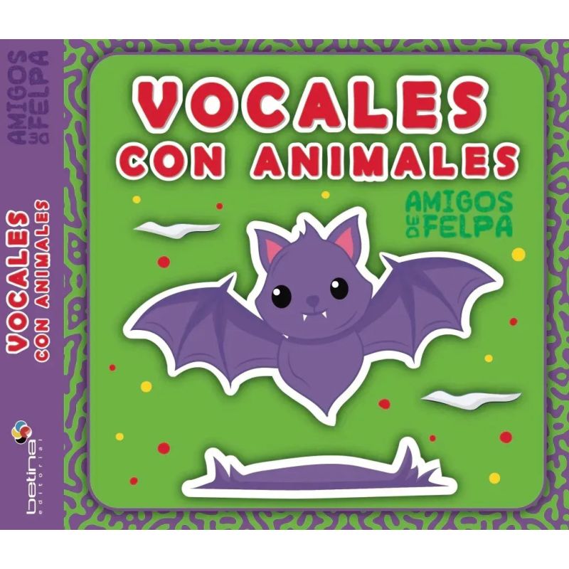 VOCALES CON ANIMALES - AMIGOS DE FELPA - CARTONE (Nuevo)
