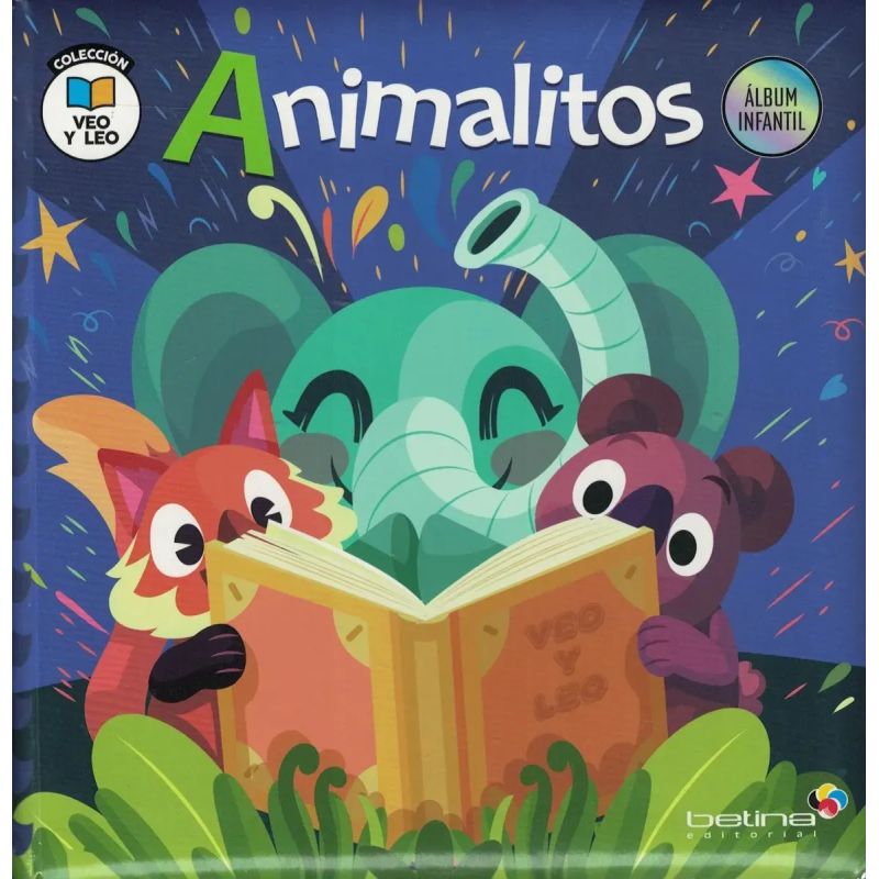 ANIMALITOS - VEO Y LEO - CARTONE (Nuevo)