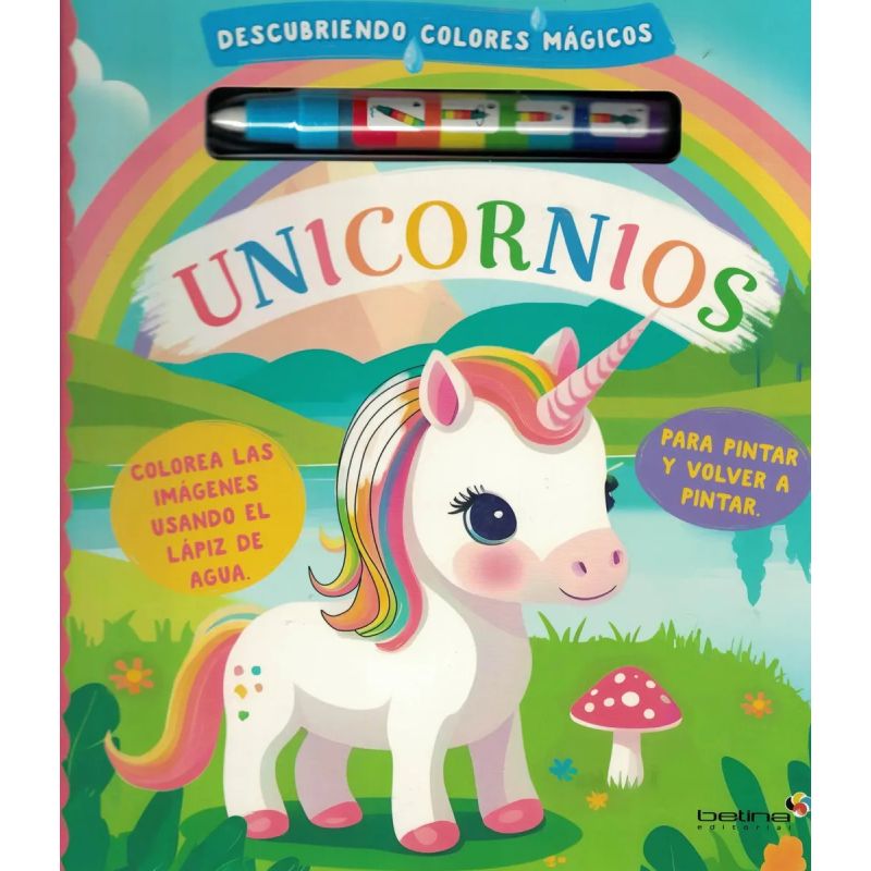 UNICORNIOS - DESCUBRIENDO COLORES MAGICOS - CARTONE (Nuevo)
