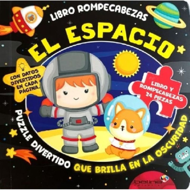 ESPACIO - LIBRO ROMPECABEZAS - CARTONE (Nuevo)