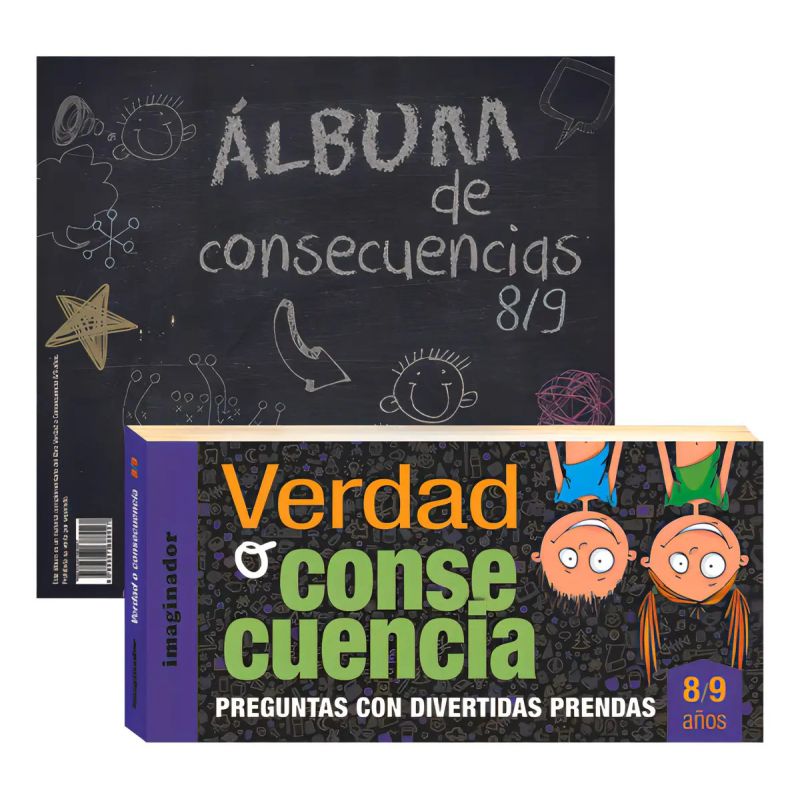 VERDAD O CONSECUENCIA 8/9 AÑOS + ALBUM (Nuevo)