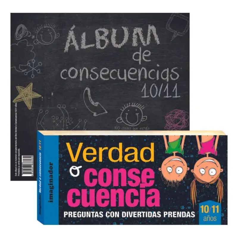 VERDAD O CONSECUENCIA 10/11 AÑOS + ALBUM (Nuevo)