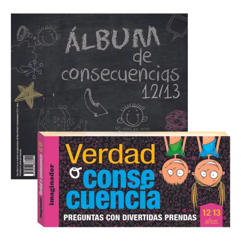 VERDAD O CONSECUENCIA 12/13 AÑOS + ALBUM (Nuevo)