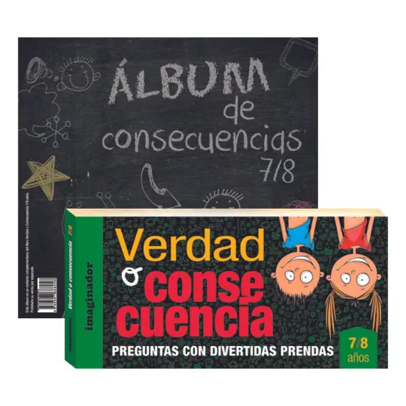 VERDAD O CONSECUENCIA 7/8 AÑOS + ALBUM (Nuevo)