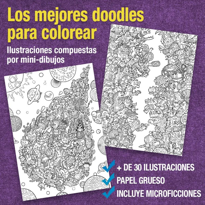 DOODLE FUSION - LIBRO PARA COLOREAR (Nuevo) - Miniatura 2