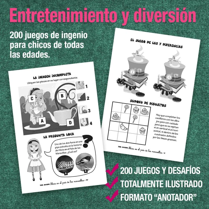 200 JUEGOS DE INGENIO - 8/9 AÑOS (Nuevo) - Miniatura 2