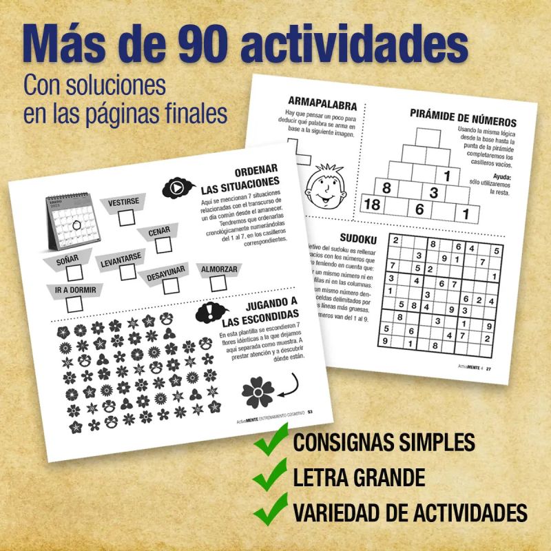 ACTIVA MENTE ENTRENAMIENTO COGNITIVO (Nuevo) - Miniatura 2